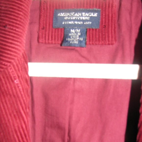 AMERICAN EAGLE Burgandy Sequined Blazer Sz M - Picture 3 of 4